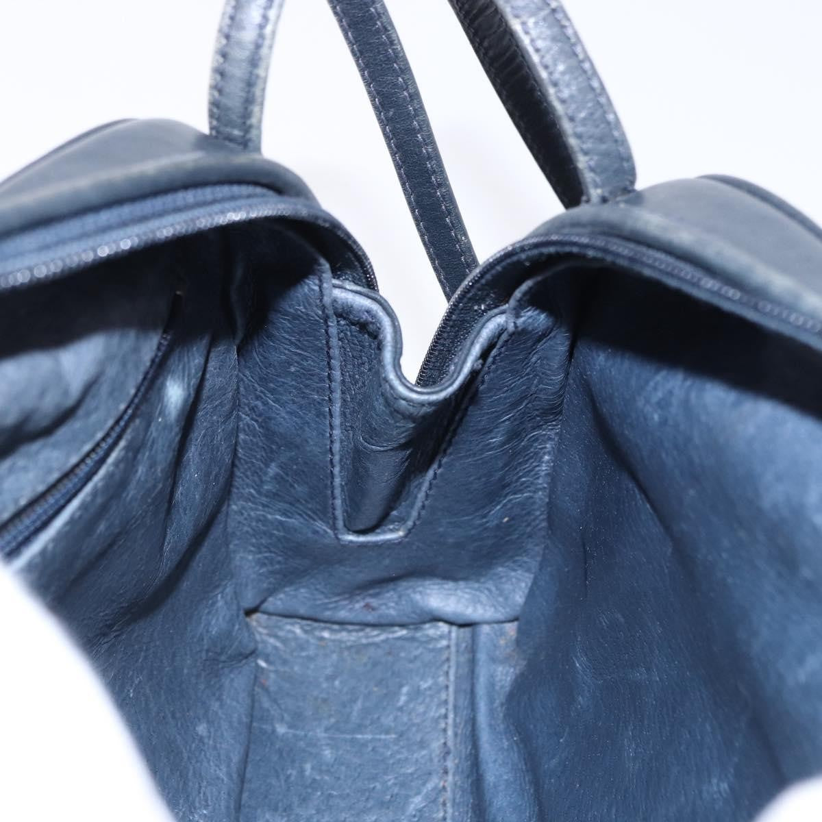 Gucci Micro Gg Canvas Canvas Navy Canvas Shoulder Bag Bag (Pre-Owned)