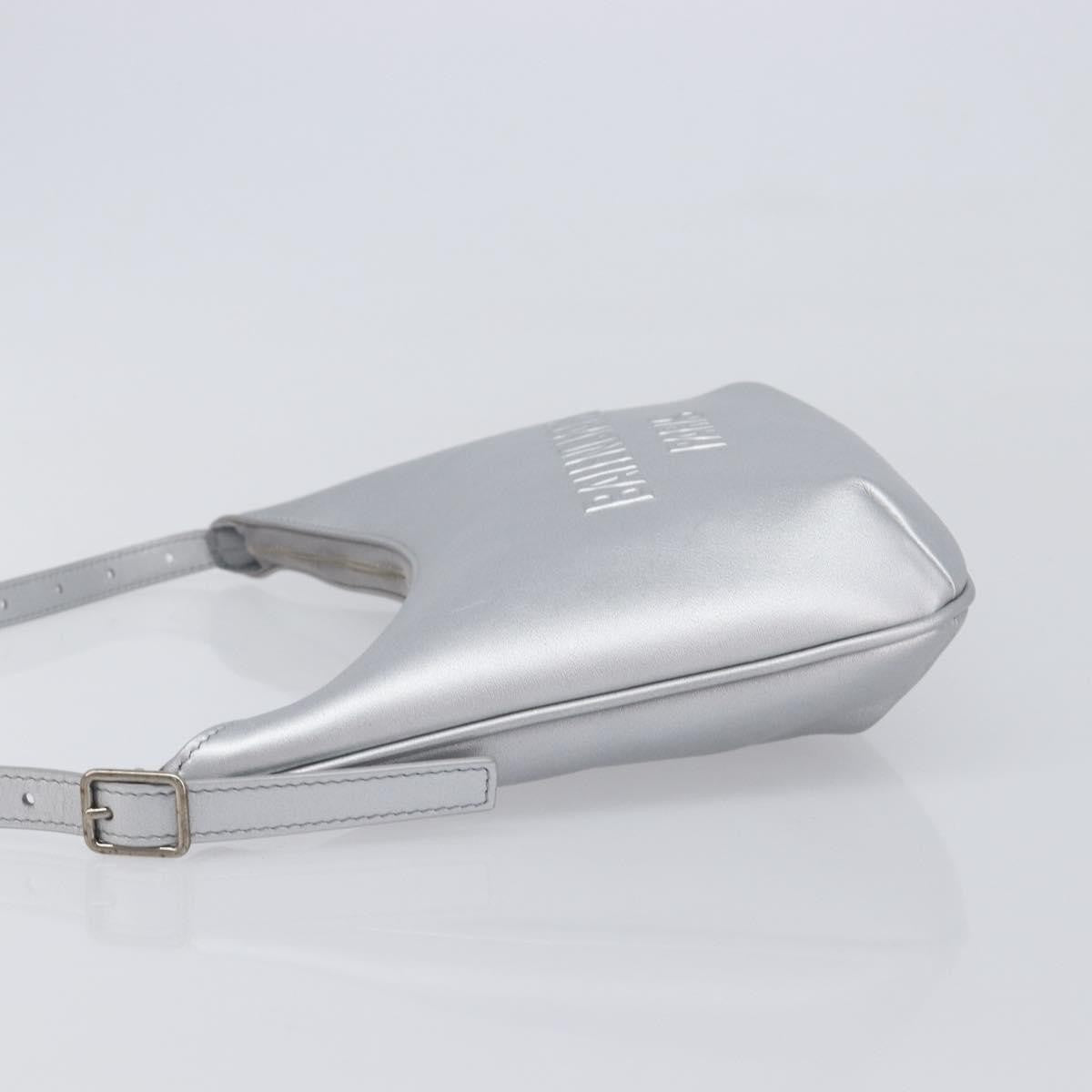 Balenciaga Mary Kate Sling Leather Silver Leather Handbag (Pre-Owned)
