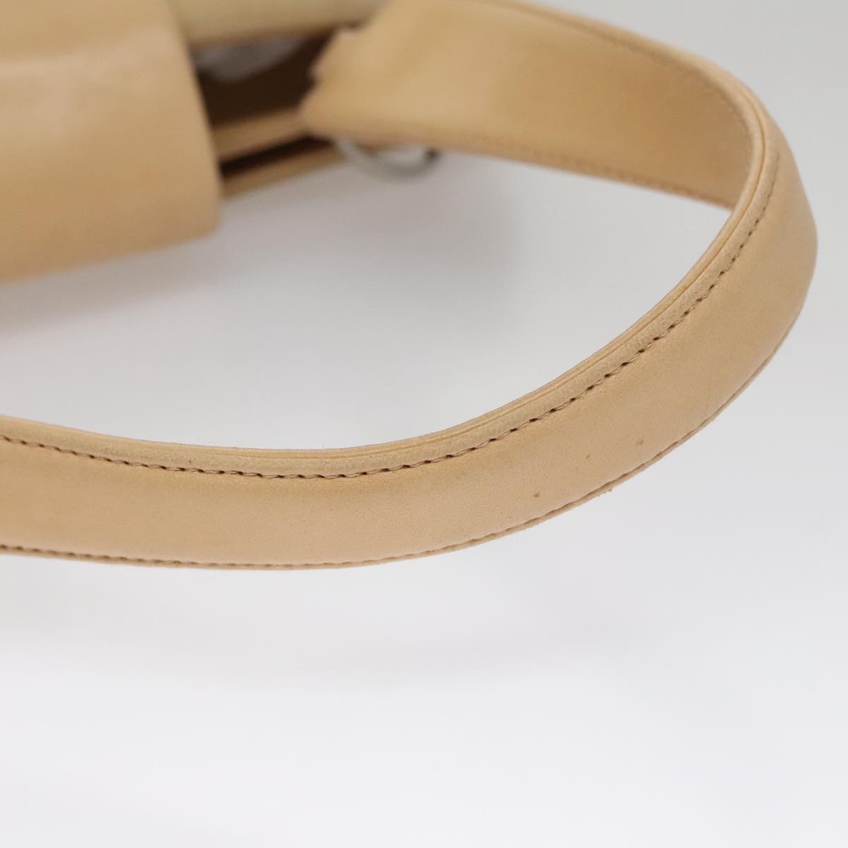 Chanel Chocolate Bar Beige Suede Shoulder Bag (Pre-Owned)
