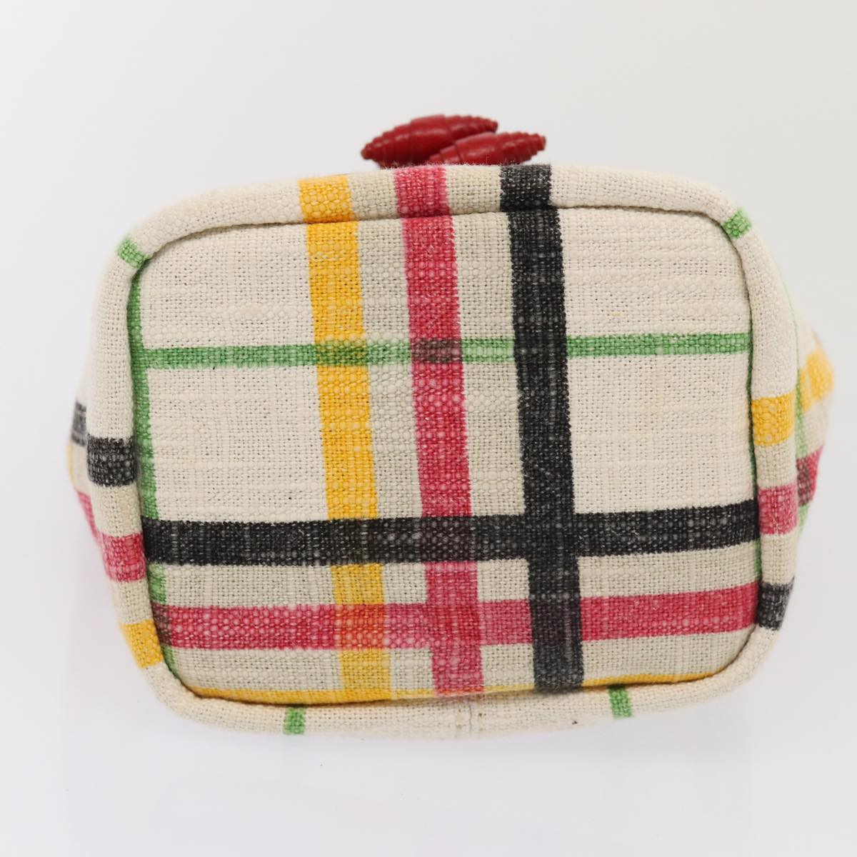 Burberry White Canvas Clutch Bag (Pre-Owned)