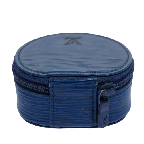 Louis Vuitton Ecrin Blue Leather Clutch Bag (Pre-Owned)
