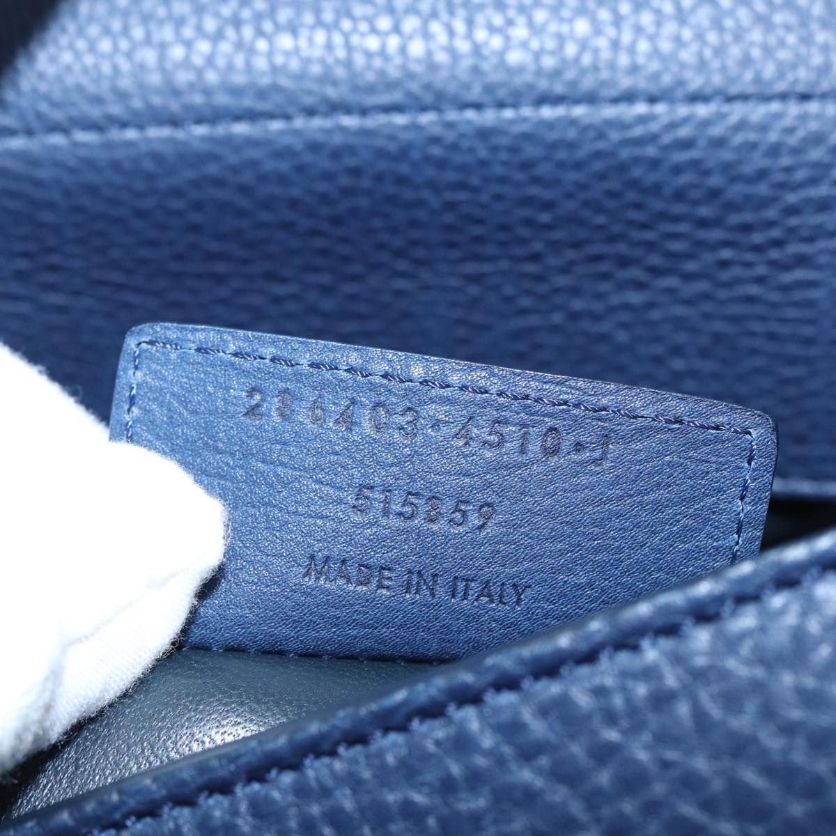 Balenciaga Tube Navy Leather Handbag (Pre-Owned)