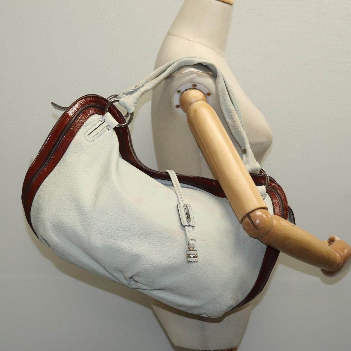 Céline Bittersweet White Leather Shoulder Bag (Pre-Owned)
