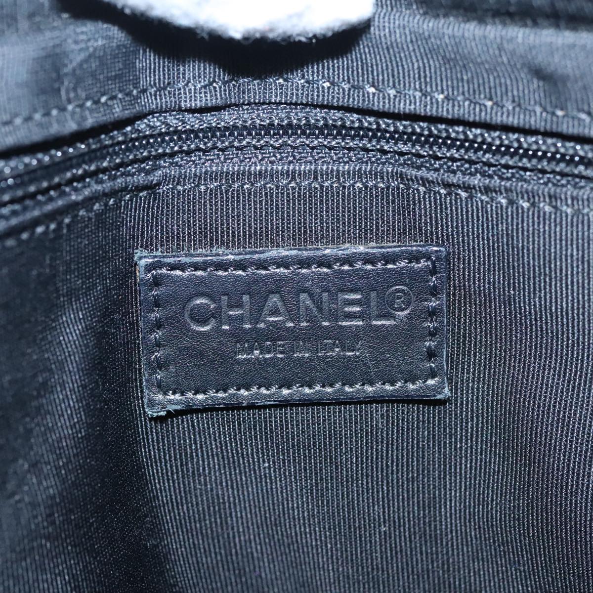 Chanel Coco Mark Black Faux Fur Shoulder Bag (Pre-Owned)