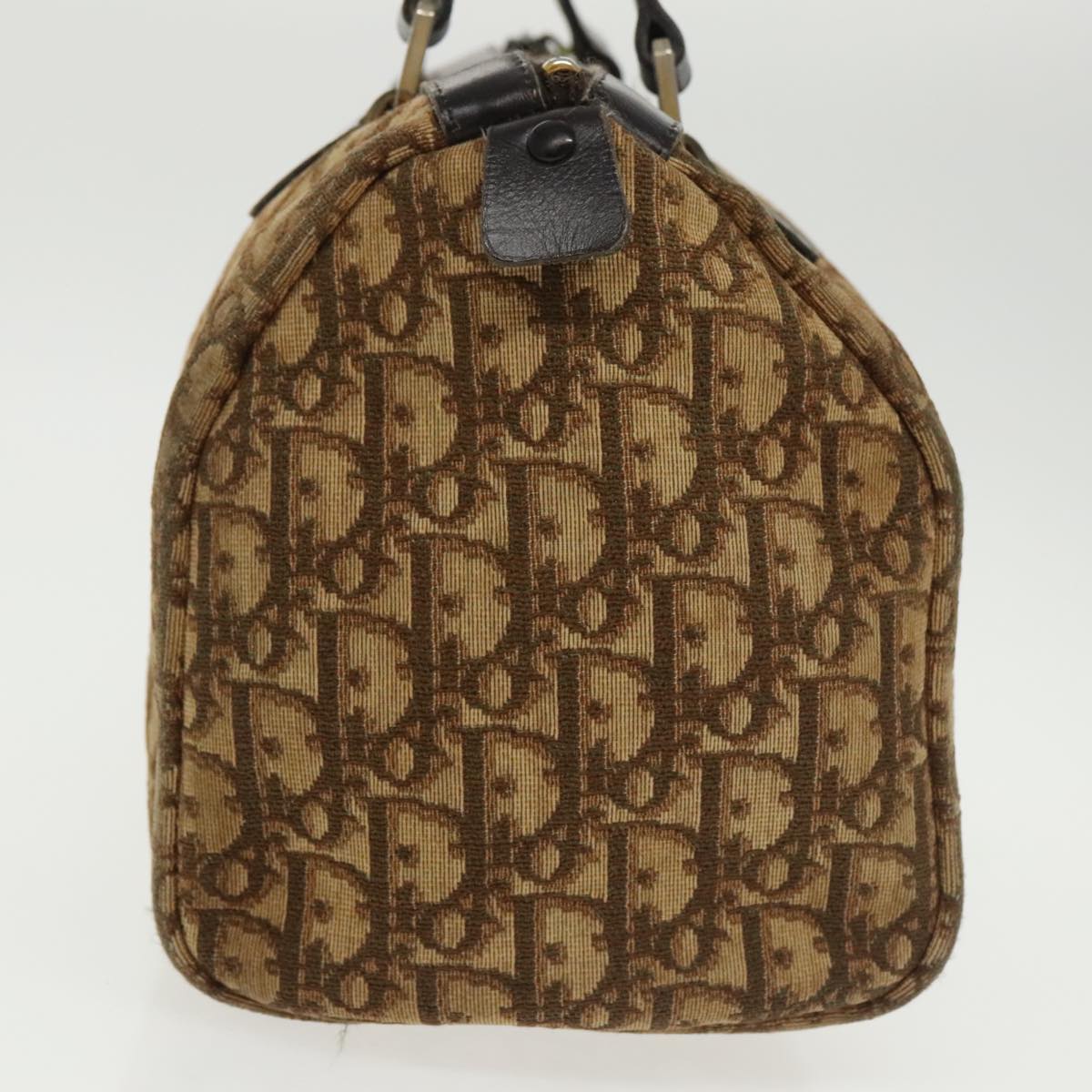 Dior Trotter Brown Canvas Handbag (Pre-Owned)