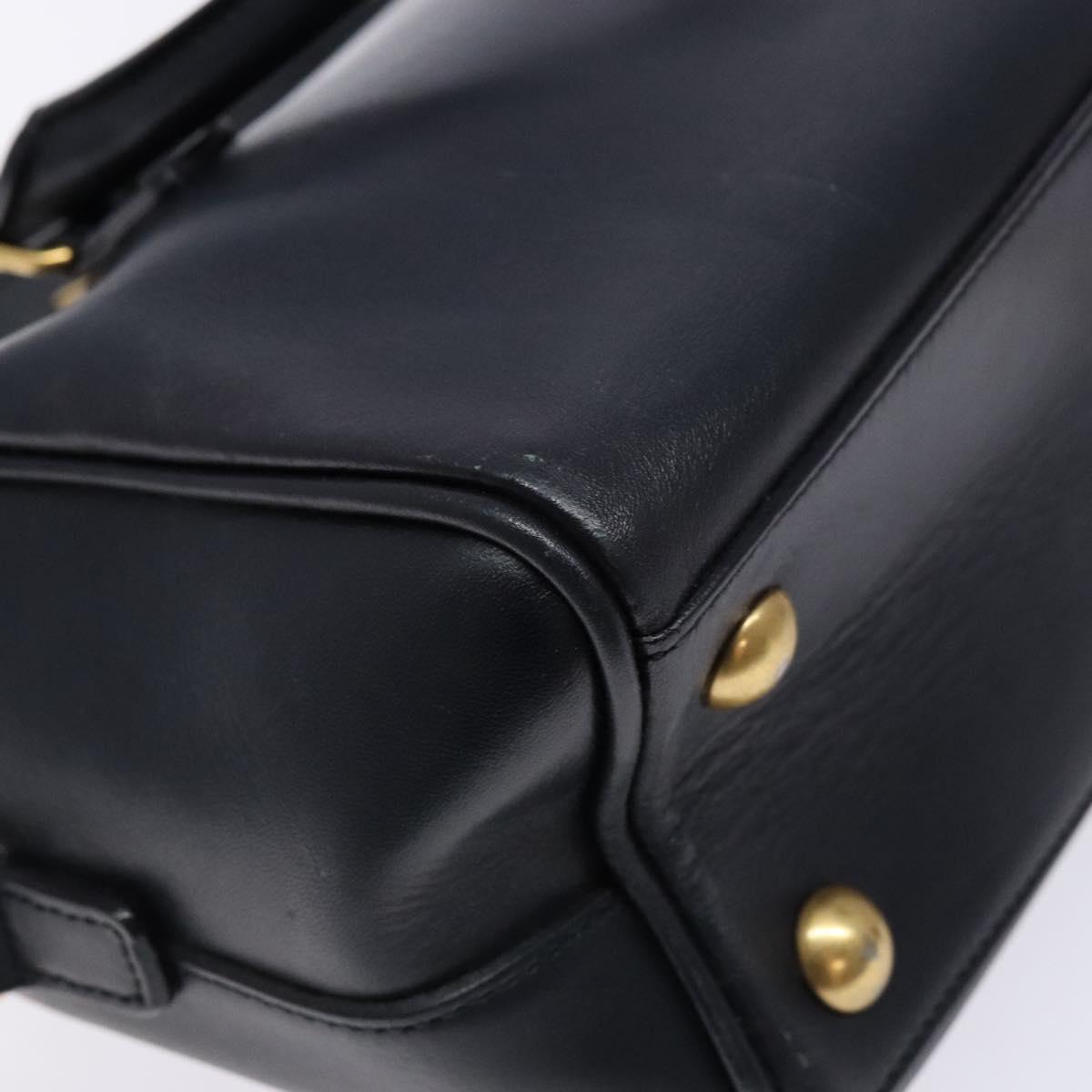 Saint Laurent Baby Duffle Navy Leather Handbag (Pre-Owned)