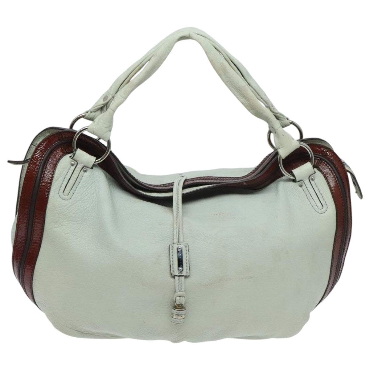 Céline Bittersweet White Leather Shoulder Bag (Pre-Owned)