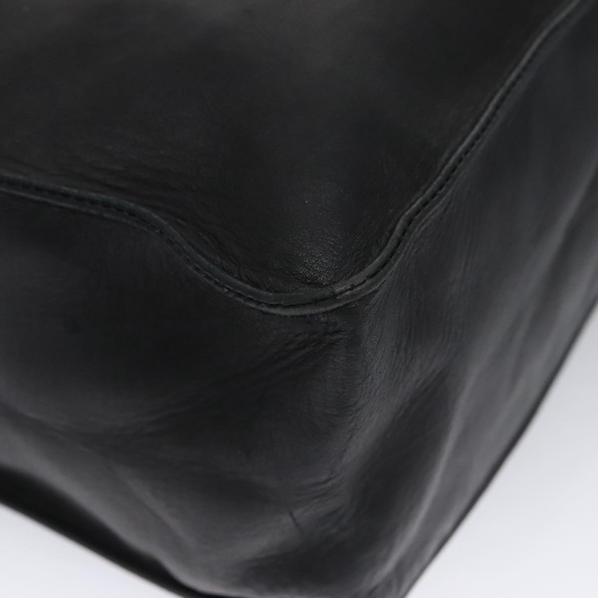 Chanel Cc Black Leather Tote Bag (Pre-Owned)