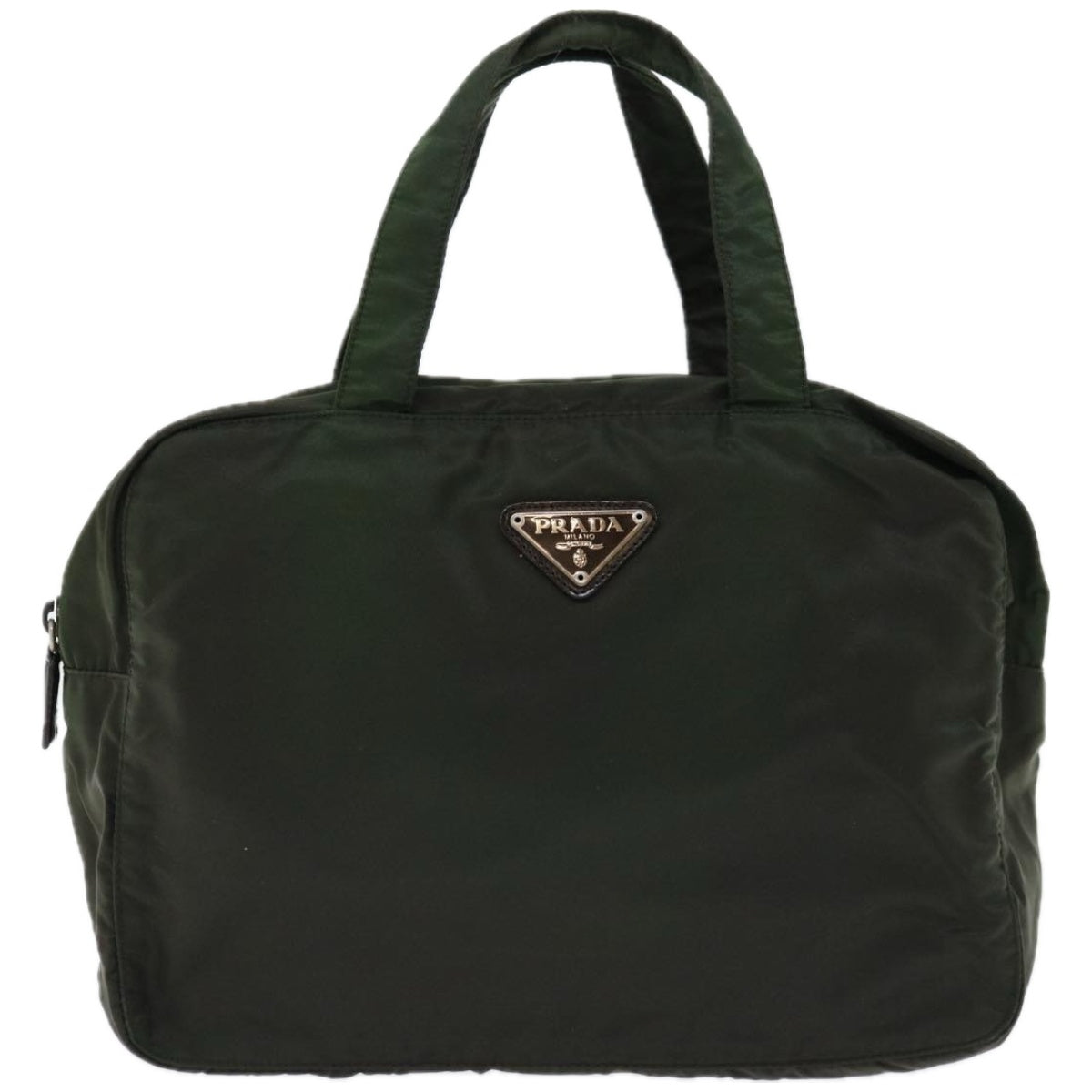 Prada Tessuto Green Synthetic Handbag (Pre-Owned)