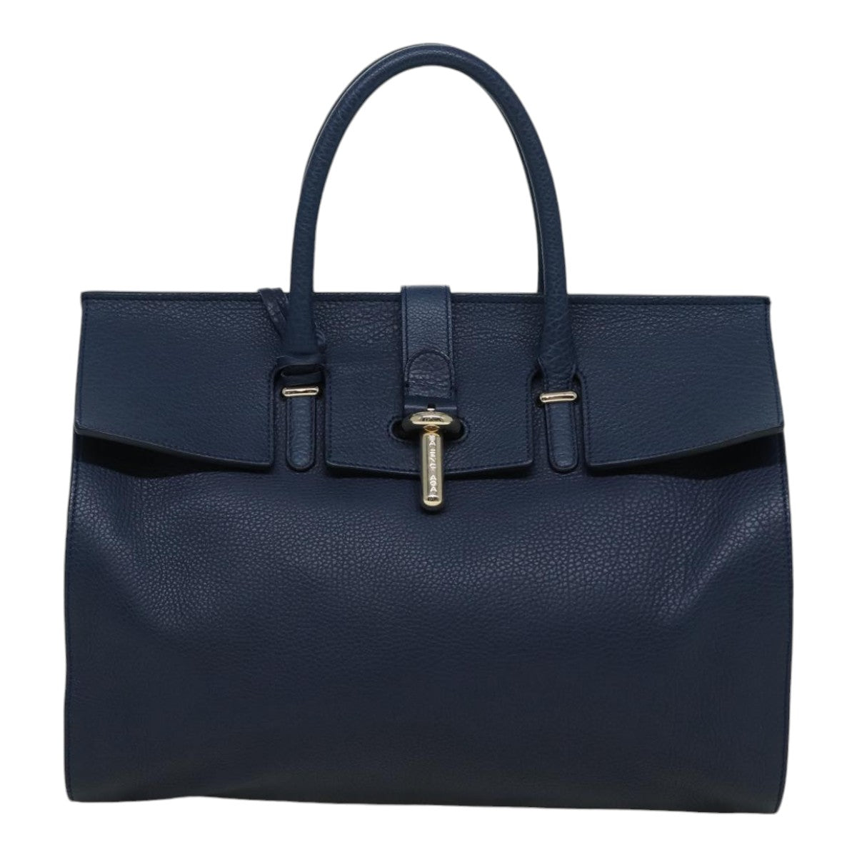Balenciaga Tube Navy Leather Handbag (Pre-Owned)