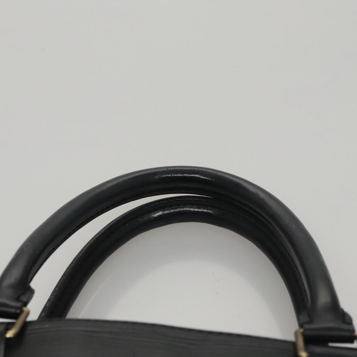 Louis Vuitton Sac Plat Black Leather Handbag (Pre-Owned)