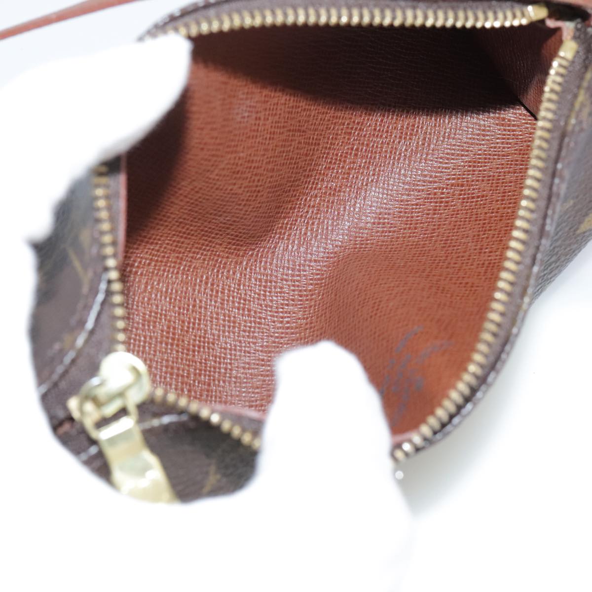 Louis Vuitton Mini Baby Papillon Brown Canvas Clutch Bag (Pre-Owned)