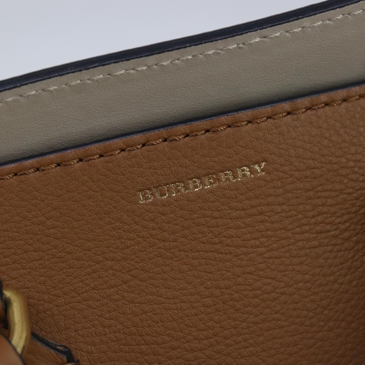 Burberry Belt Bag Brown Leather Handbag (Pre-Owned)