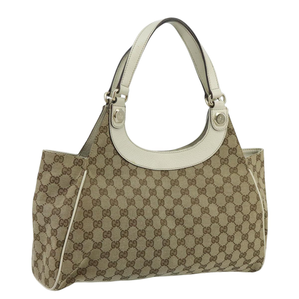 Gucci Beige Canvas Tote Bag (Pre-Owned)