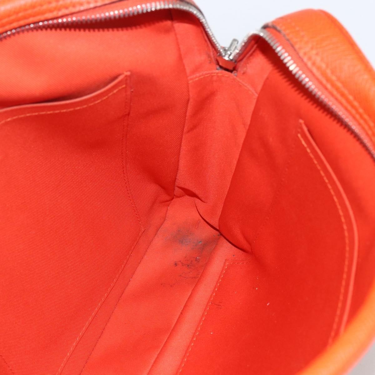 Louis Vuitton Porte-Documents Voyage Taiga Leather Orange Leather Briefcase Bag (Pre-Owned)