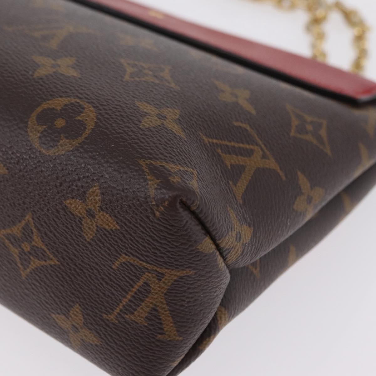 Louis Vuitton Saint Placide Monogram Canvas And Leather Brown Canvas Handbag (Pre-Owned)