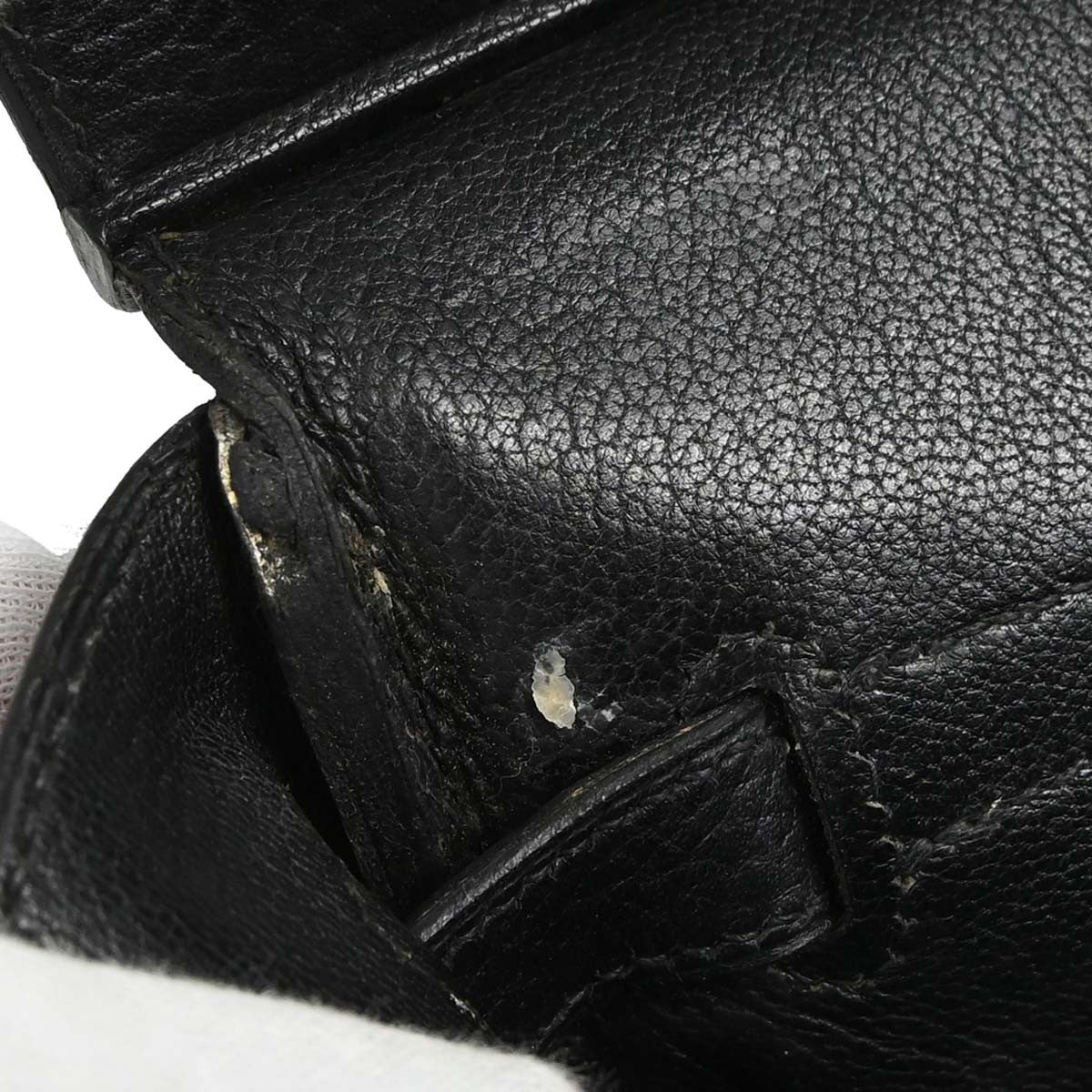 Hermes Birkin Black Clemence With Gold Hardware Black Leather Handbag (Pre-Owned)