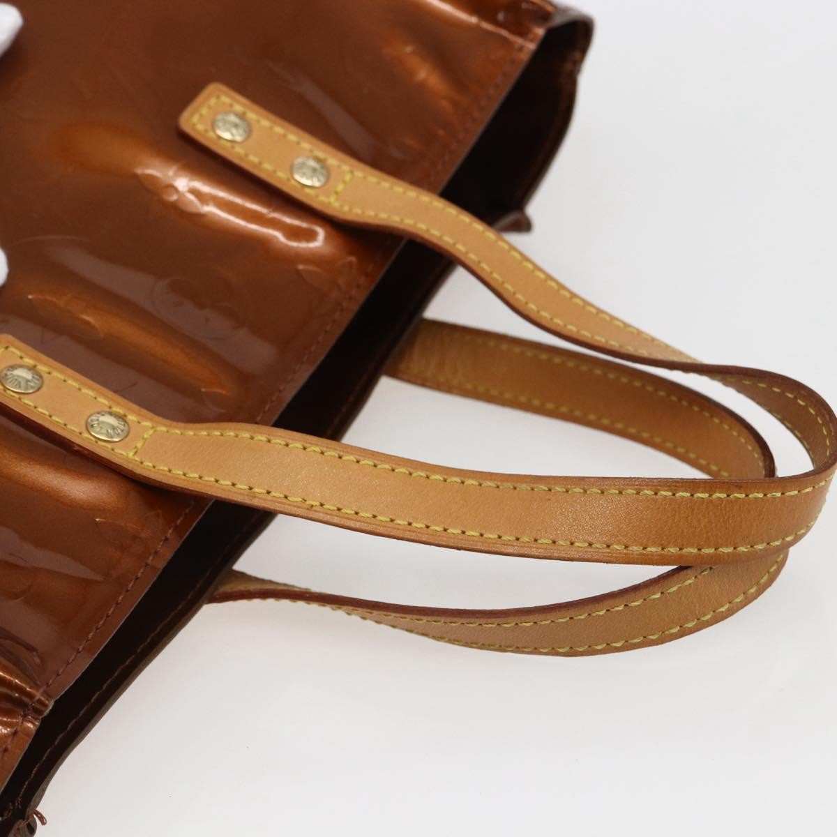 Louis Vuitton Reade Monogram Vernis Brown Patent_Leather Handbag (Pre-Owned)