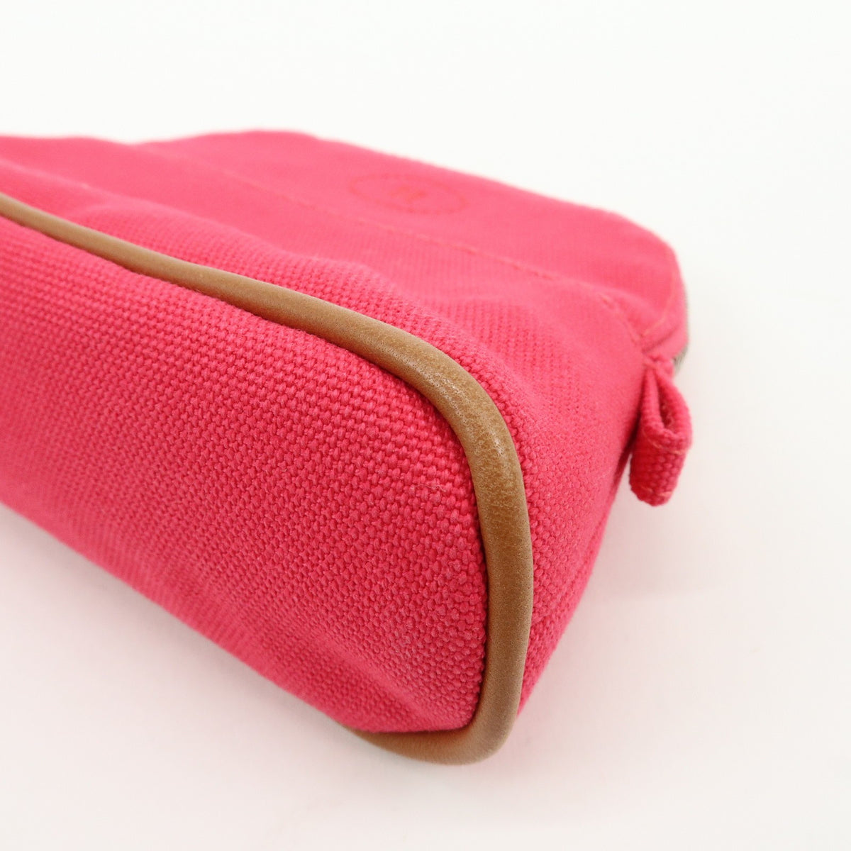 Hermes Bolide Travel Canvas Pink Cotton Clutche & Pouche Bag (Pre-Owned)