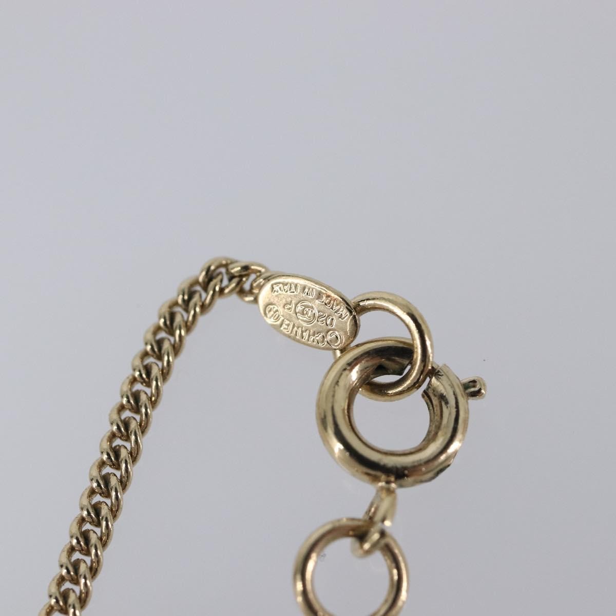 Chanel Square Cc Pendant Metal Gold Metal Necklace Jewelry (Pre-Owned)