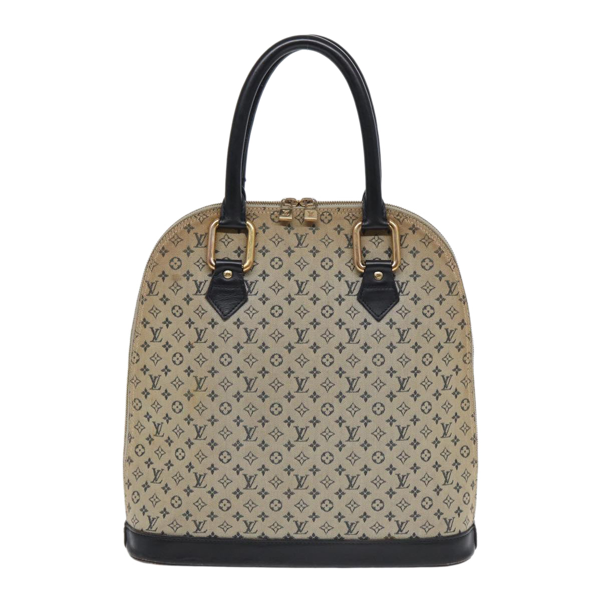 Louis Vuitton Alma Blue Canvas Handbag (Pre-Owned)