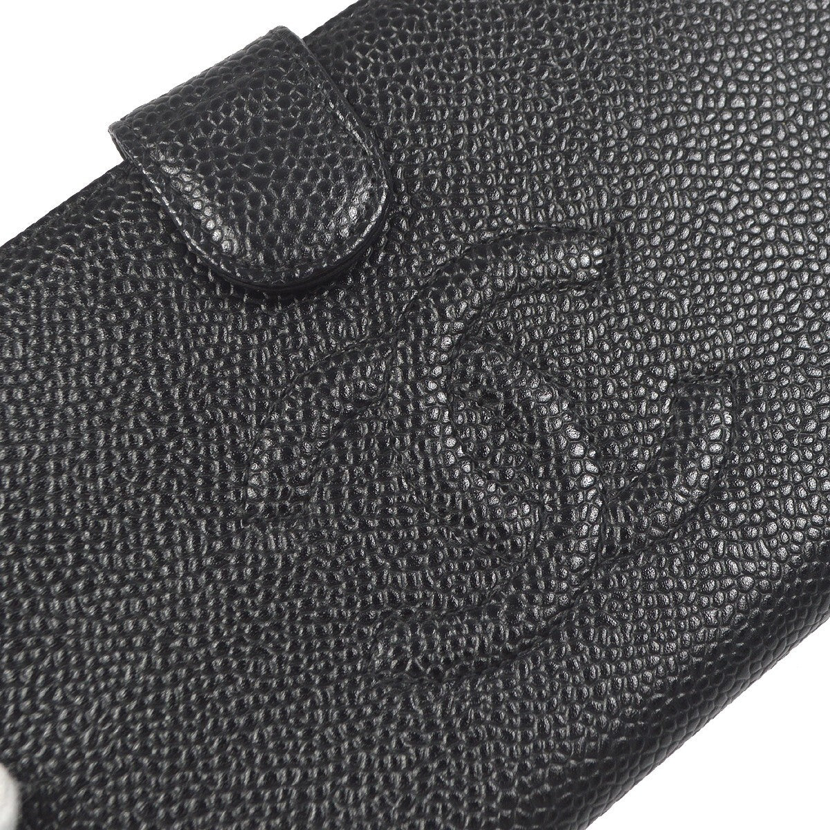Chanel Timeless Cc French Caviar Black Leather Wallets Accessory (Pre-Owned)