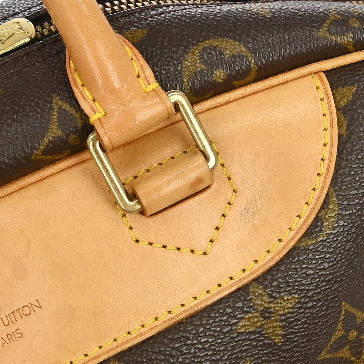 Louis Vuitton Deauville Monogram Canvas Brown Canvas Handbag (Pre-Owned)