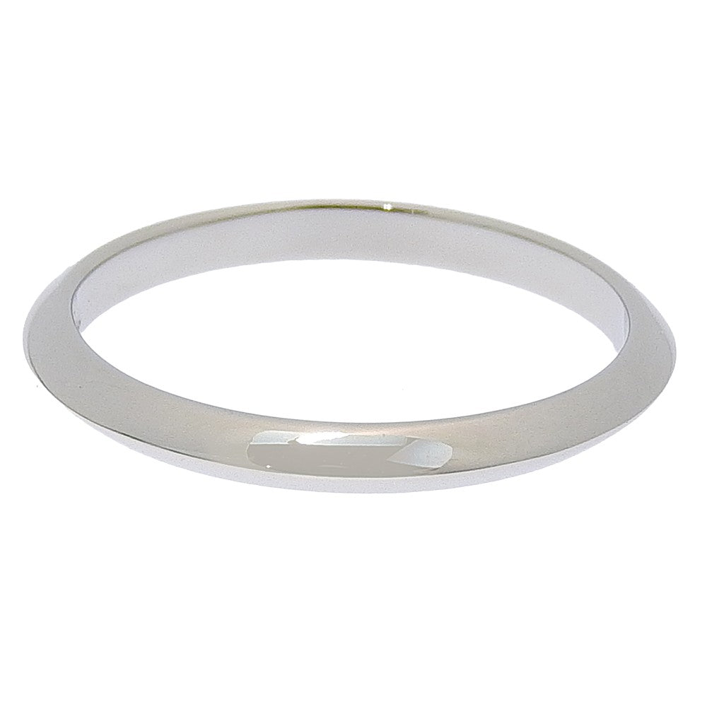 Tiffany & Co. Knife Edge Platinum Silver Platinum Ring Jewelry (Pre-Owned)
