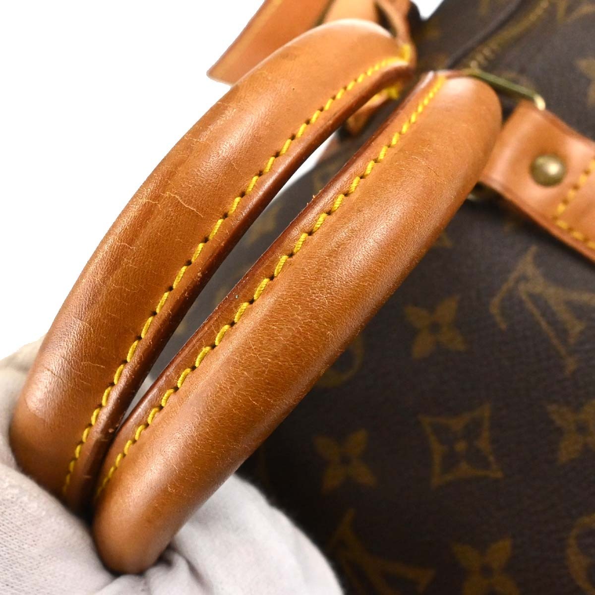 Louis Vuitton Keepall Canvas Brown Canvas Travel Bag Bag (Pre-Owned)