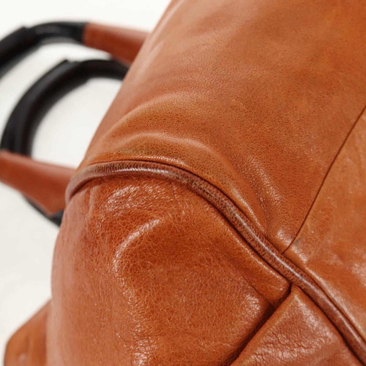 Chloe Ethel Top Handle Leather Brown Leather Handbag (Pre-Owned)