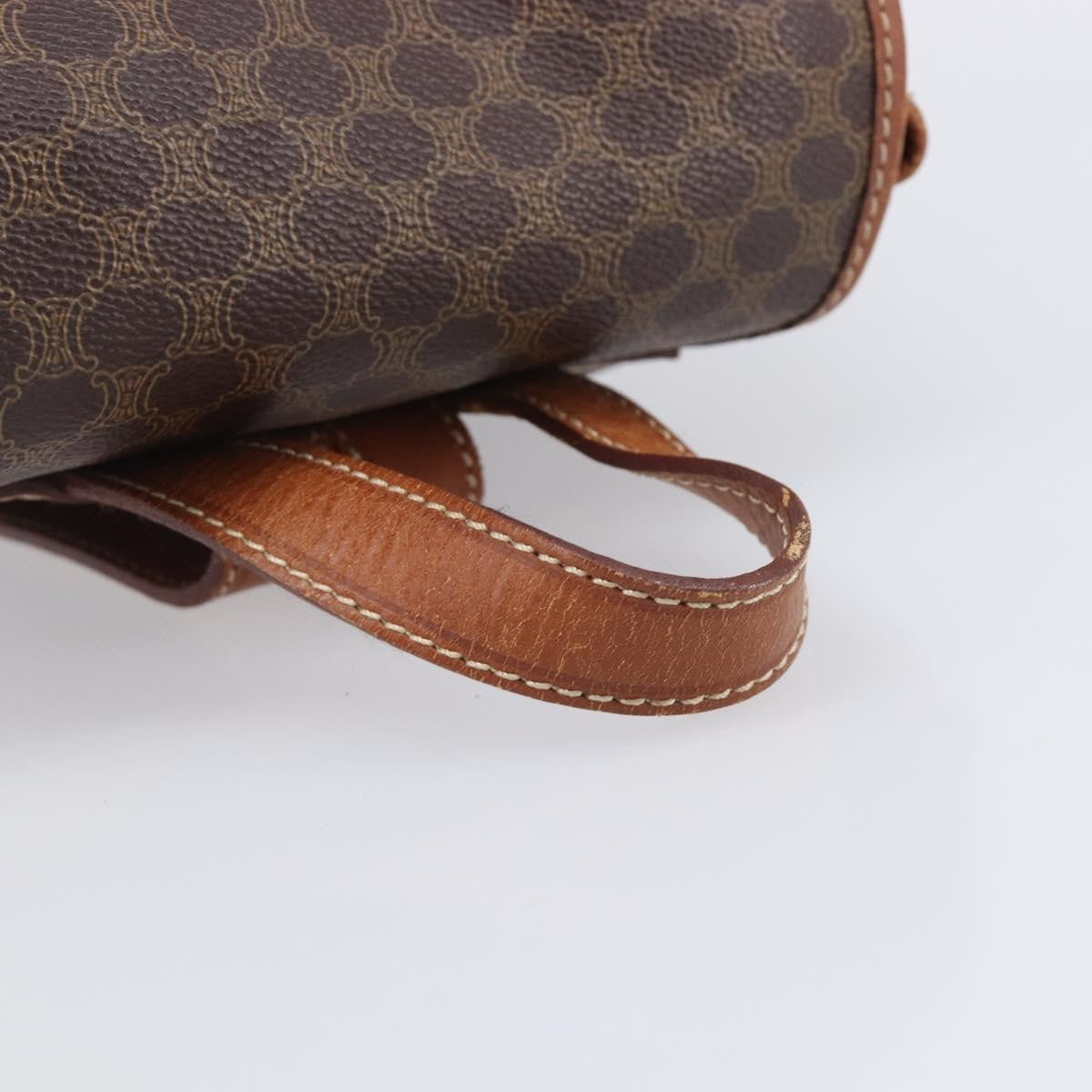 Celine Vintage Macadam Canvas Brown Canvas Backpack Bag (Pre-Owned)