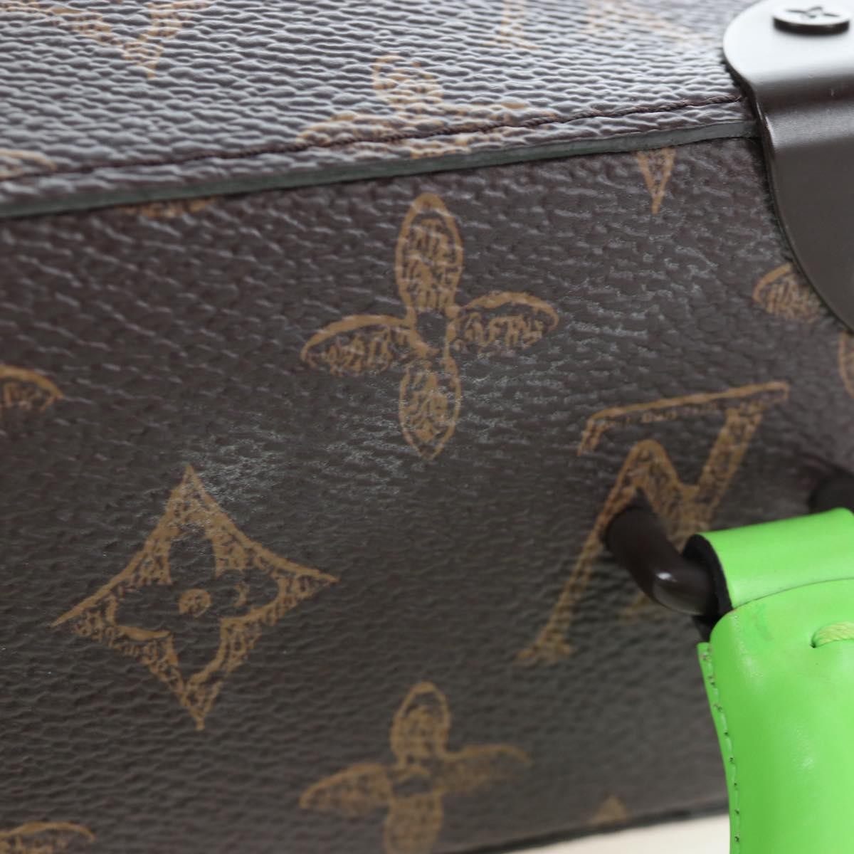 Louis Vuitton Vertical Box Trunk No.7 Trunk L'oeil Vintage Monogram Canvas Brown Canvas Handbag (Pre-Owned)