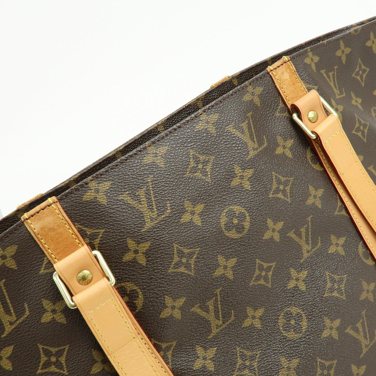 Louis Vuitton Shopping Sac Monogram Canvas Brown Canvas Handbag (Pre-Owned)