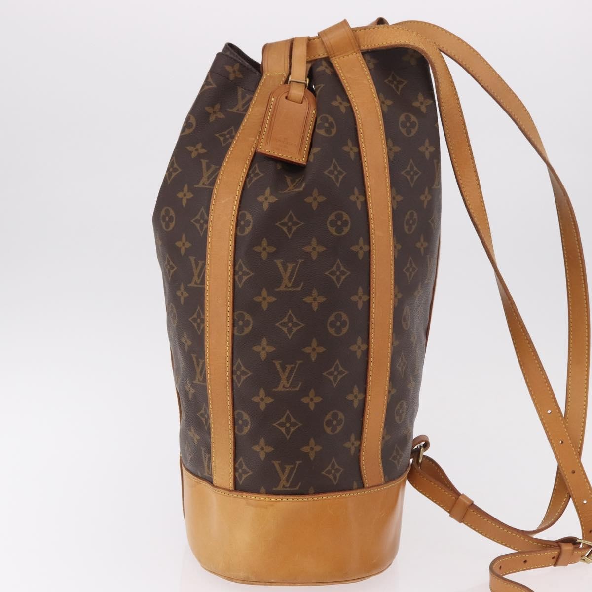 Louis Vuitton Randonnee Monogram Canvas Brown Canvas Shoulder Bag Bag (Pre-Owned)