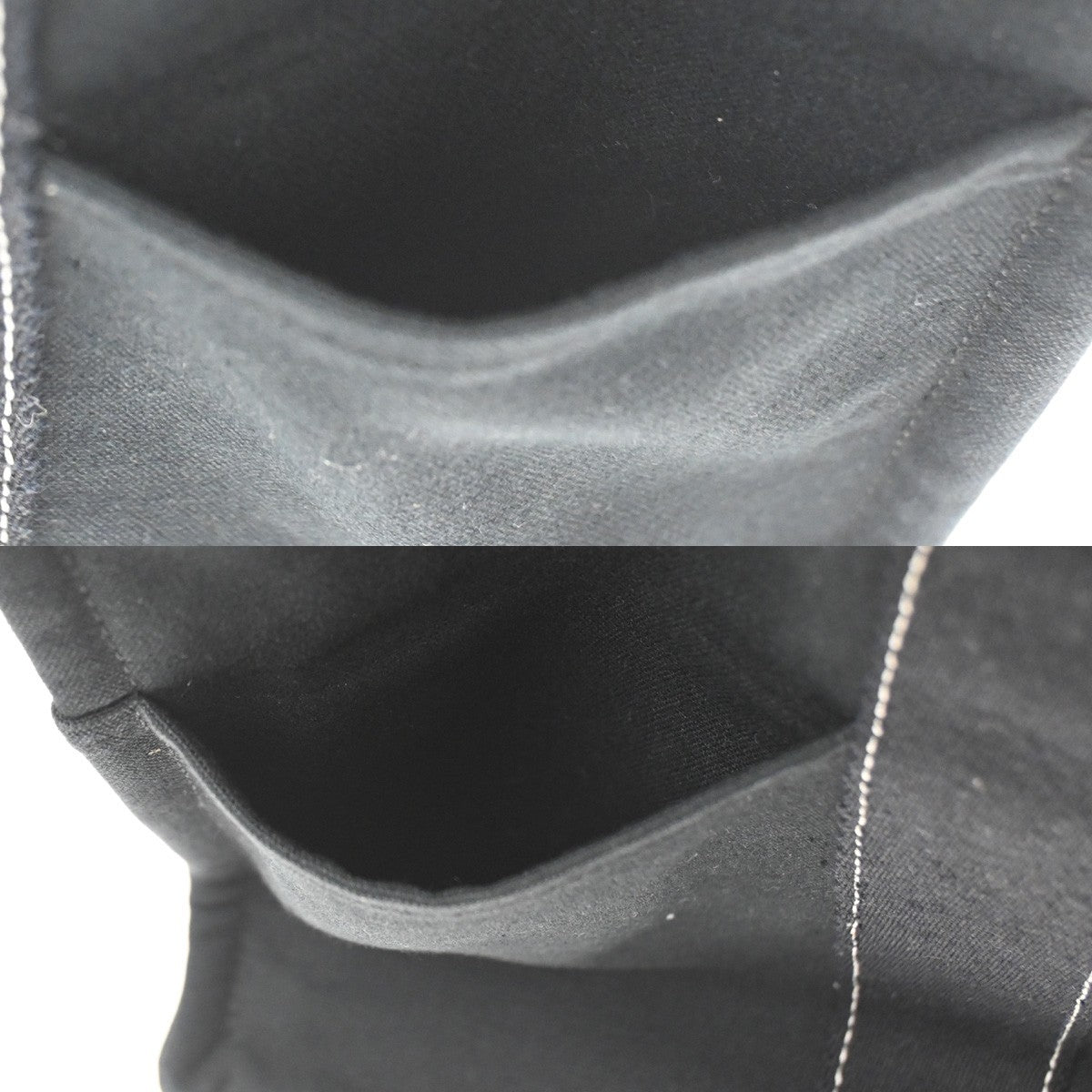 Hermes Fourre Tout Toile Black Cotton Tote Bag Bag (Pre-Owned)
