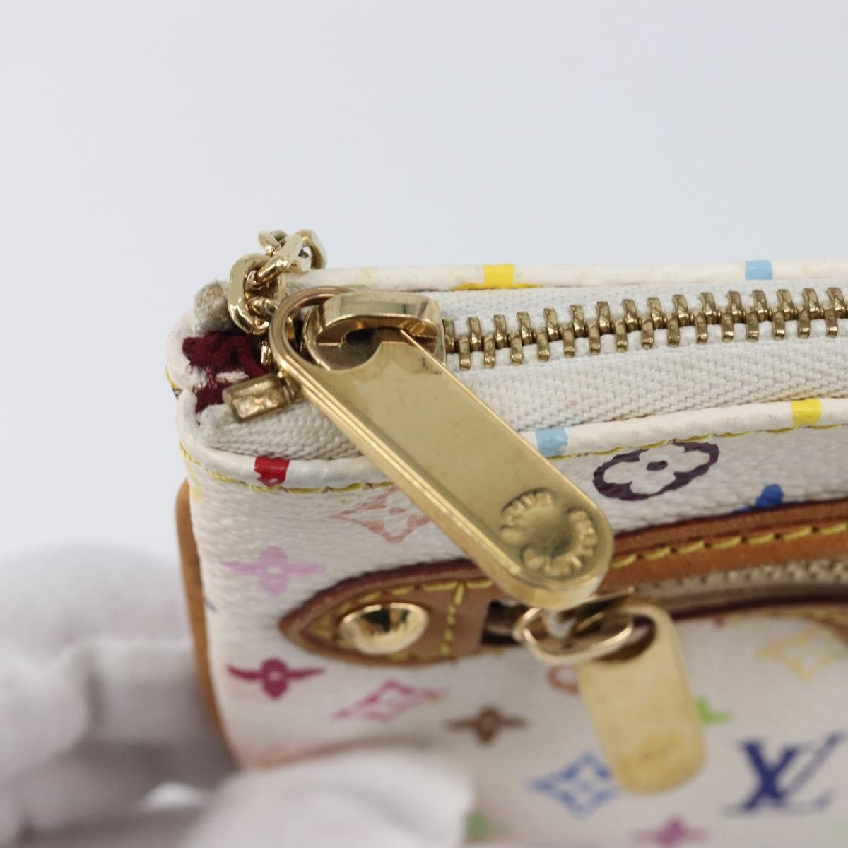 Louis Vuitton Pochette Plate Monogram Multicolor Multicolour Canvas Clutche & Pouche Bag (Pre-Owned)