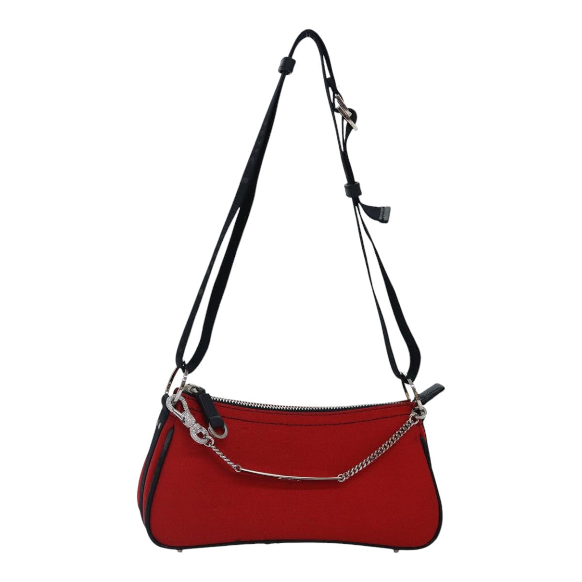 Dior Hardcore Red Silk Shoulder Bag (Pre-Owned)