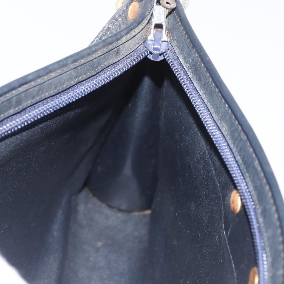 Christian Dior Vintage Trotter Canvas Navy Canvas Shoulder Bag Bag (Pre-Owned)