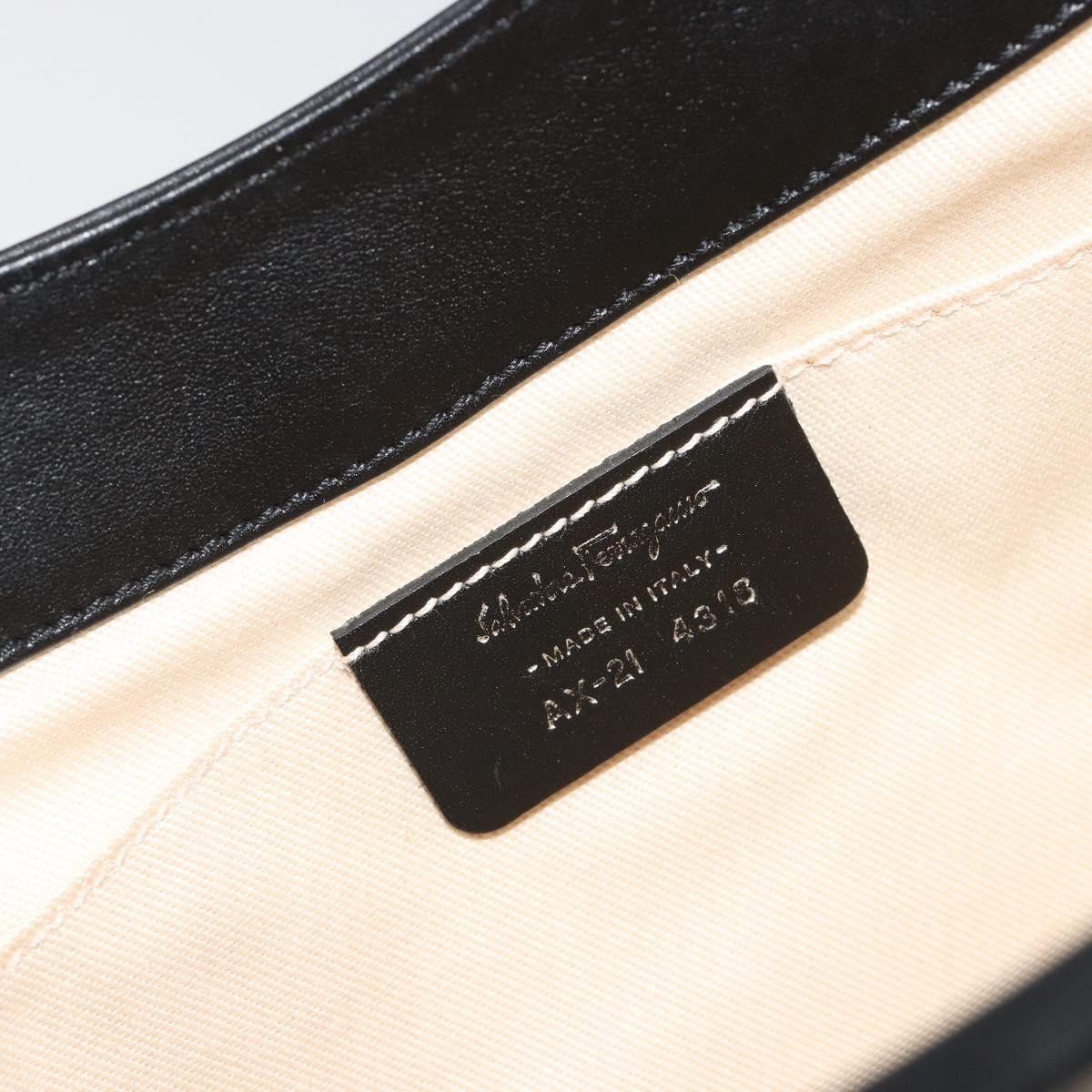 Salvatore Ferragamo Gancini Canvas Beige Canvas Crossbody Bag Bag (Pre-Owned)