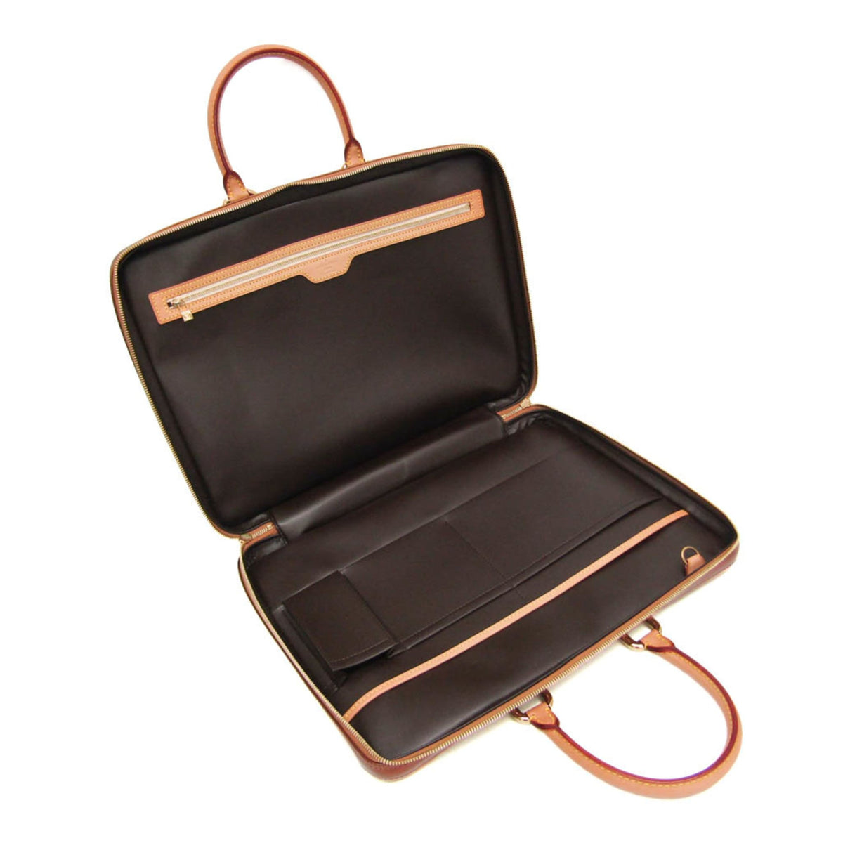 Louis Vuitton Vandam Monogram Vernis Brown Patent_Leather Handbag (Pre-Owned)