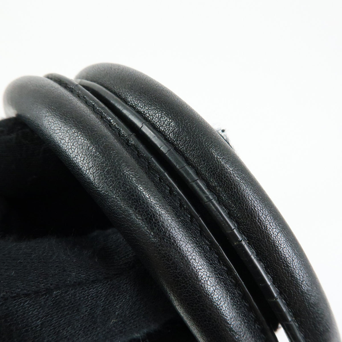 Saint Laurent Rive Gauche Shopper Canvas Black Canvas Tote Bag Bag (Pre-Owned)