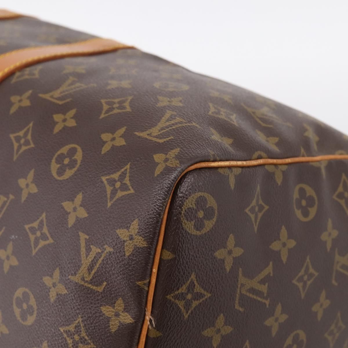Louis Vuitton Keepall Bag Monogram Canvas Brown Canvas Travel Bag Bag (Pre-Owned)