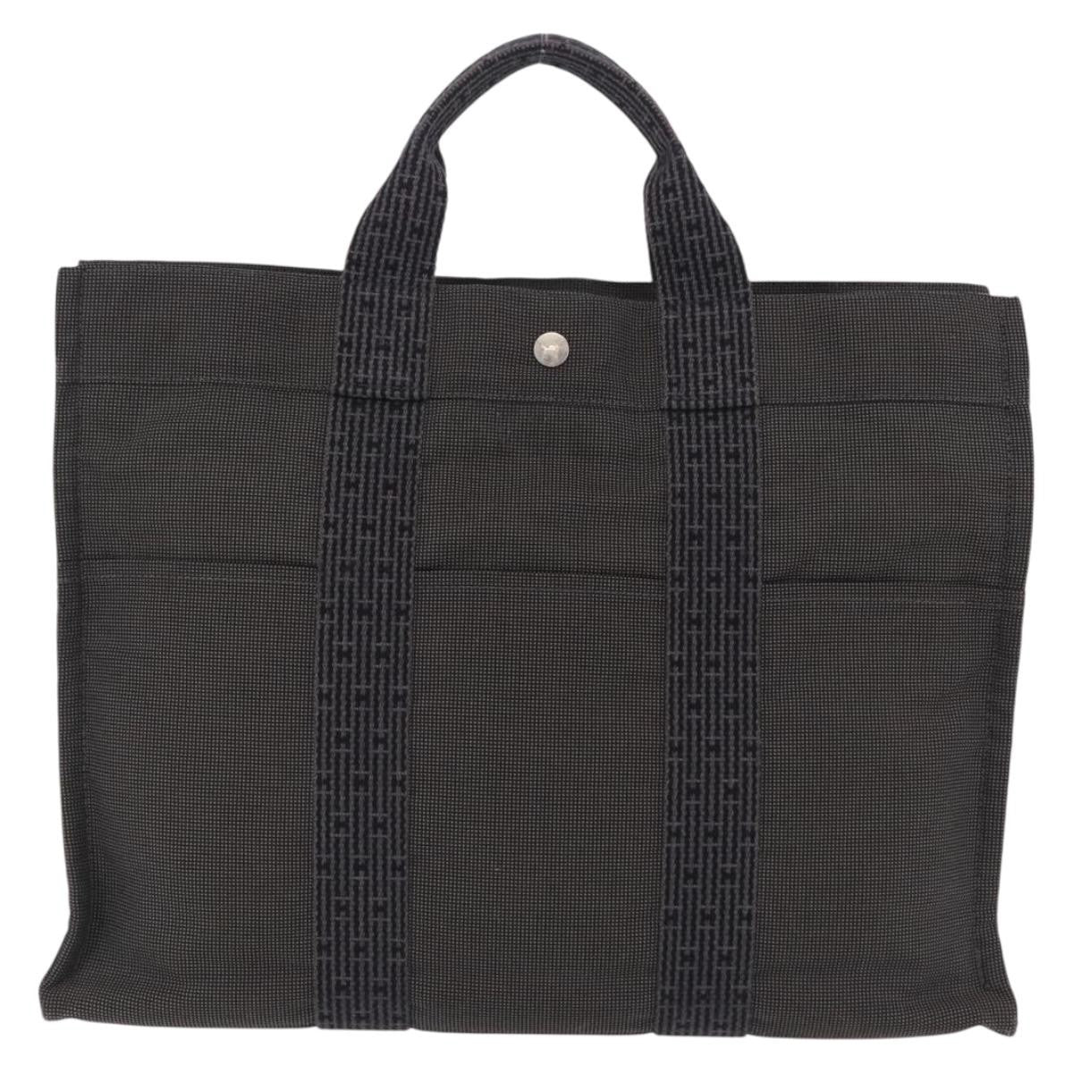 Hermes Fourre-Tout Herline Fourre-Tout Herline Gray Canvas Tote Bag Bag (Pre-Owned)