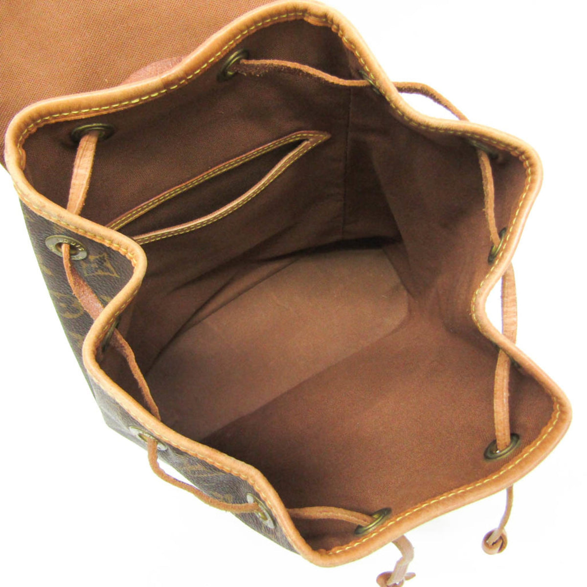 Louis Vuitton Vintage Montsouris Monogram Canvas Brown Canvas Backpack Bag (Pre-Owned)