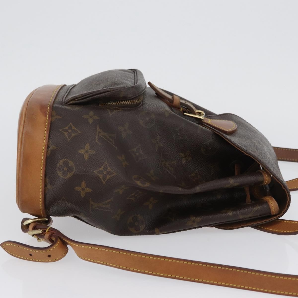 Louis Vuitton Vintage Montsouris Monogram Canvas Brown Canvas Backpack Bag (Pre-Owned)
