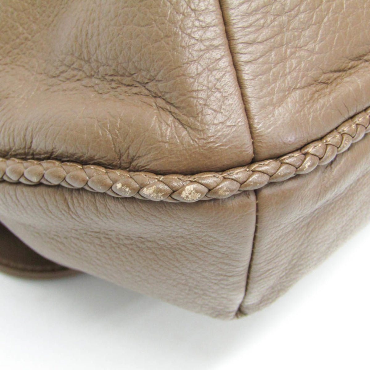 Gucci Bamboo Shoulder Leather Brown Leather Shoulder Bag Bag (Pre-Owned)