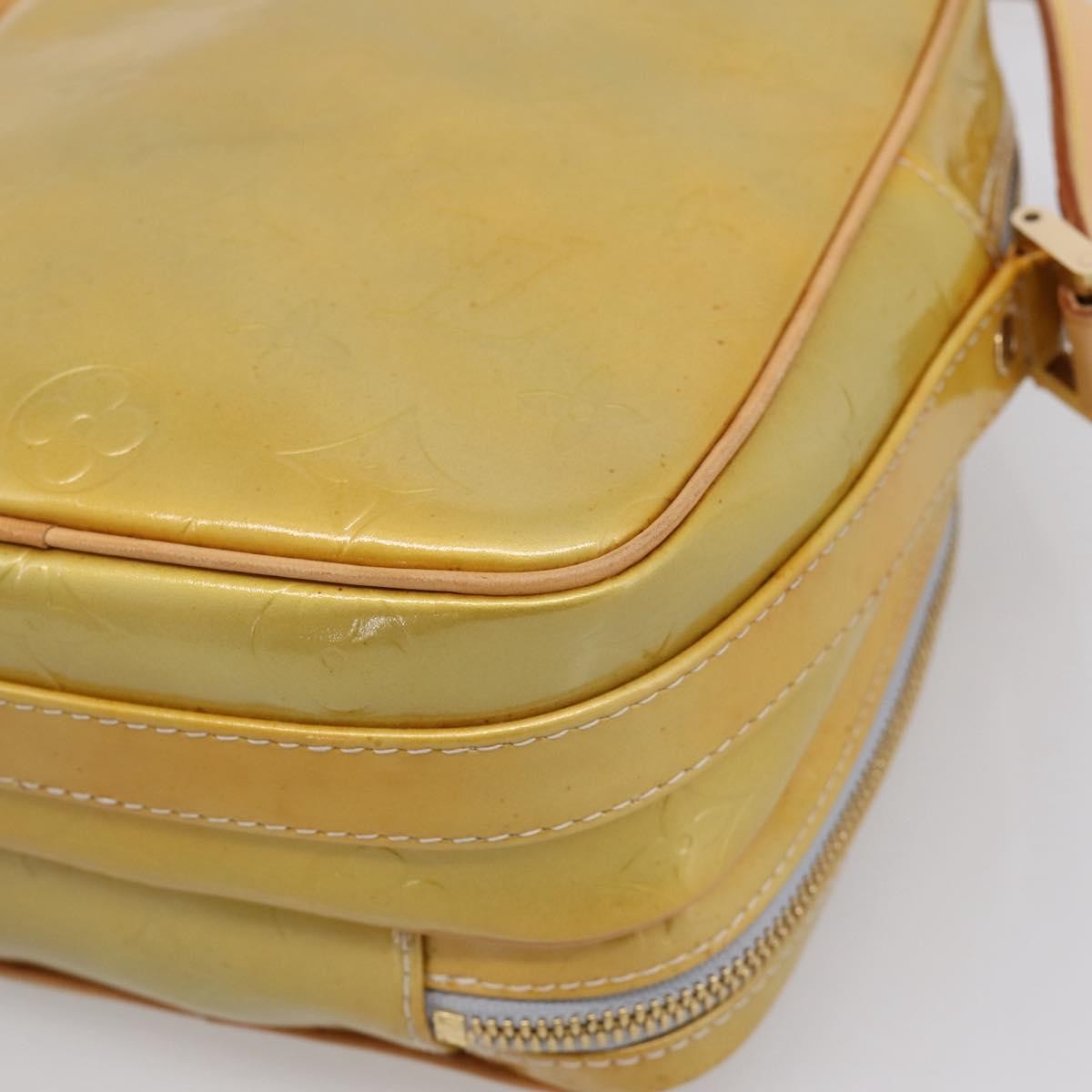 Louis Vuitton Wooster Monogram Vernis Yellow Patent_Leather Handbag (Pre-Owned)