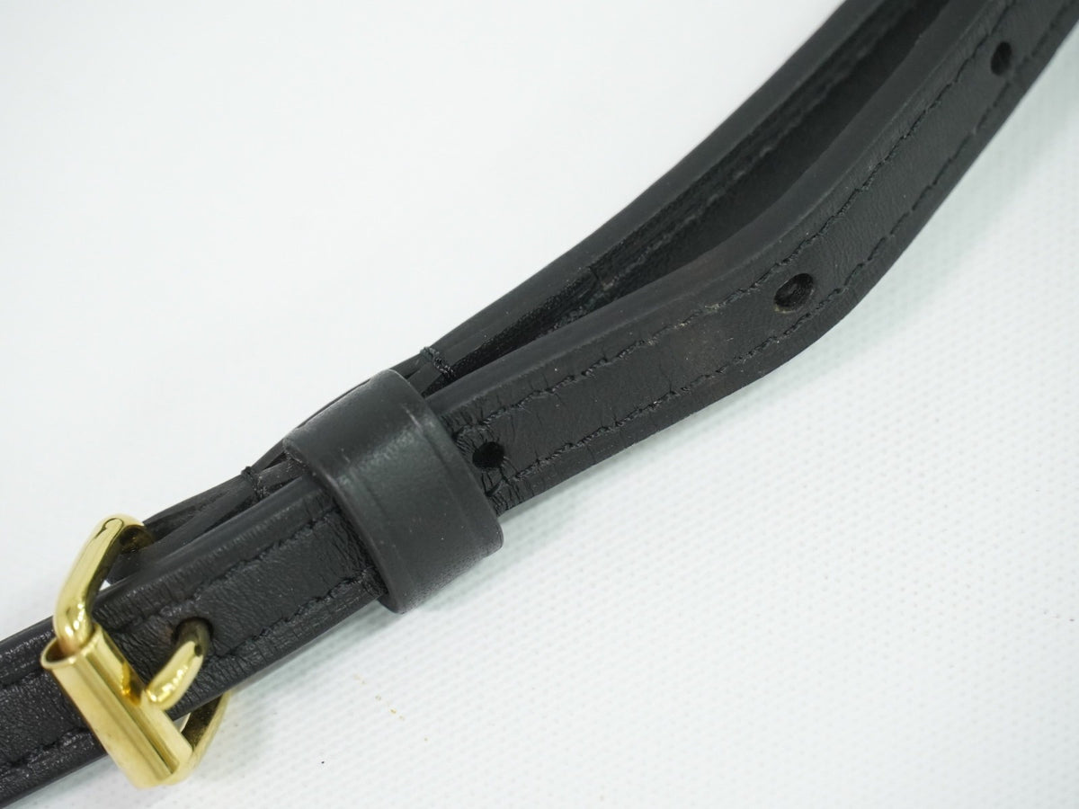 Louis Vuitton Petit Sac Plat Monogram Empreinte Giant Black Leather Handbag (Pre-Owned)
