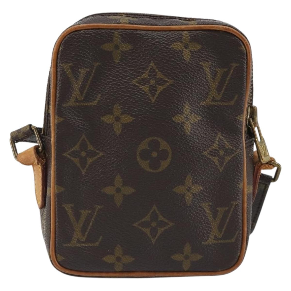Louis Vuitton Danube Limited Edition Comic Trunk Printed Monogram Eclipse Canvas Brown Canvas Shoulder Bag Bag (Pre-Owned)