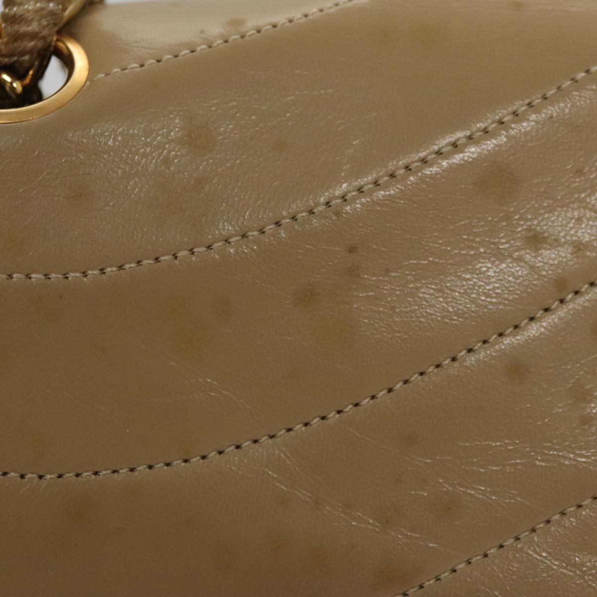 Chanel Single Flap Beige Calfskin Shoulder Bag (Pre-Owned)